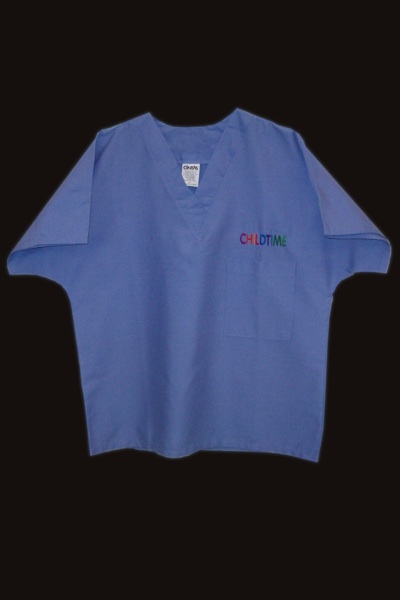 Uniform - Scrub Top, Ciel Blue