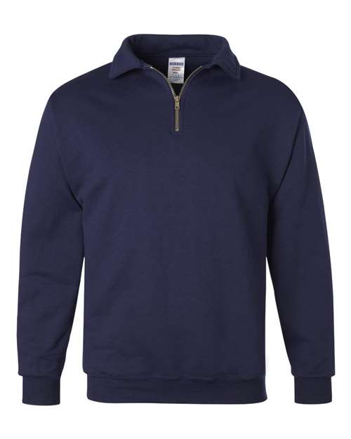 Super Sweats NuBlend Quarter-Zip Cadet Collar Sweatshirt.  ODGDW-4528MR-CORP