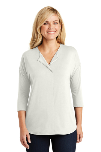 Port Authority® Ladies Concept 3/4-Sleeve Soft Split Neck Top. LK5433