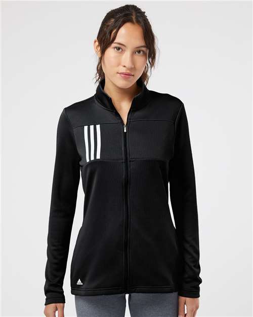 Adidas - Women's 3-Stripes Double Knit Full-Zip. A483