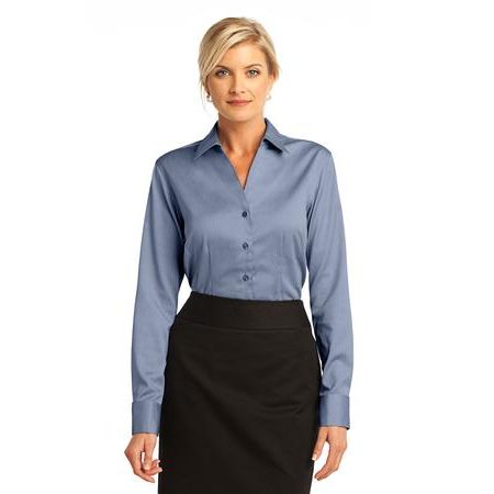 Red House ® - Ladies French Cuff Non-Iron Pinpoint Oxford. RH63