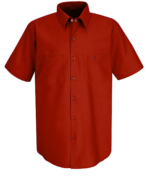 Short Sleeve Industrial Solid Work Shirt 