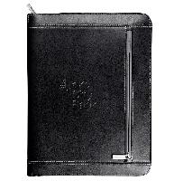 Metropolitan Leather Zippered Padfolio with FSC® Mix Paper