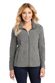 Port Authority® Ladies Heather Microfleece Full-Zip Jacket. L235