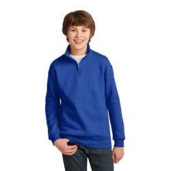 JERZEES &#174;  Youth 1/4-Zip Cadet Collar Sweatshirt. 995Y