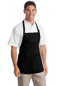 Port Authority - Medium Length Apron with Pouch Pockets.  A510
