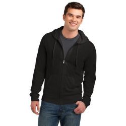 District &#174;  Young Mens Lightweight Jersey Full-Zip Hoodie. DT1100