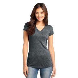 District &#174;  - Juniors Microburn&#153; V-Neck Cap Sleeve Tee. DT261