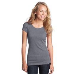 District &#174;  - Juniors Textured Girly Crew Tee. DT270