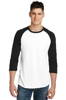 District Young Mens Very Important Tee 3/4-Sleeve Raglan. DT6210